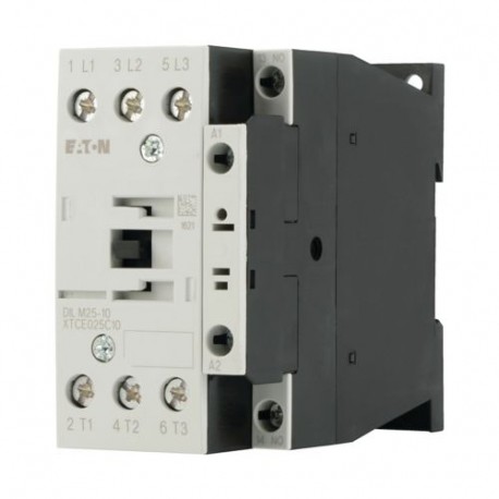DILM25-10(RDC24) 277146 XTCE025C10TD EATON ELECTRIC Contactor, 3p+1N/O, 11kW/400V/AC3