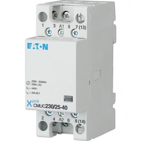 CMUC230/25-31 137401 EATON ELECTRIC Contactor modular, (3NA+1NC), 25A(AC1)