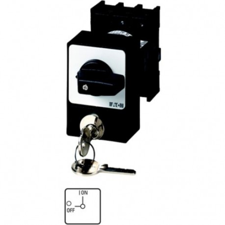 P1-25/E/SVA(A) 050965 EATON ELECTRIC ON-OFF switches, 3 pole, 25 A, Cylinder lock SVA, flush mounting, P