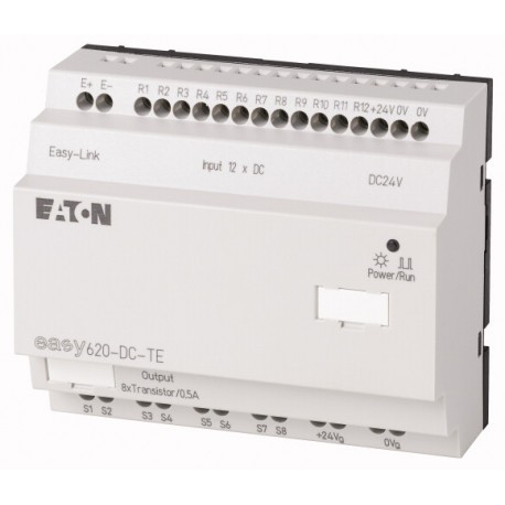 EASY620-DC-TE 212313 0004520946 EATON ELECTRIC I/O expansion, 24 V DC, 12DI, 8DO-Trans, easyLink