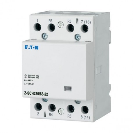 Z-SCH230/63-22 248857 EATON ELECTRIC Contacteur modulaire, 230VAC/50Hz, 2F+2O, 63A, 3PE