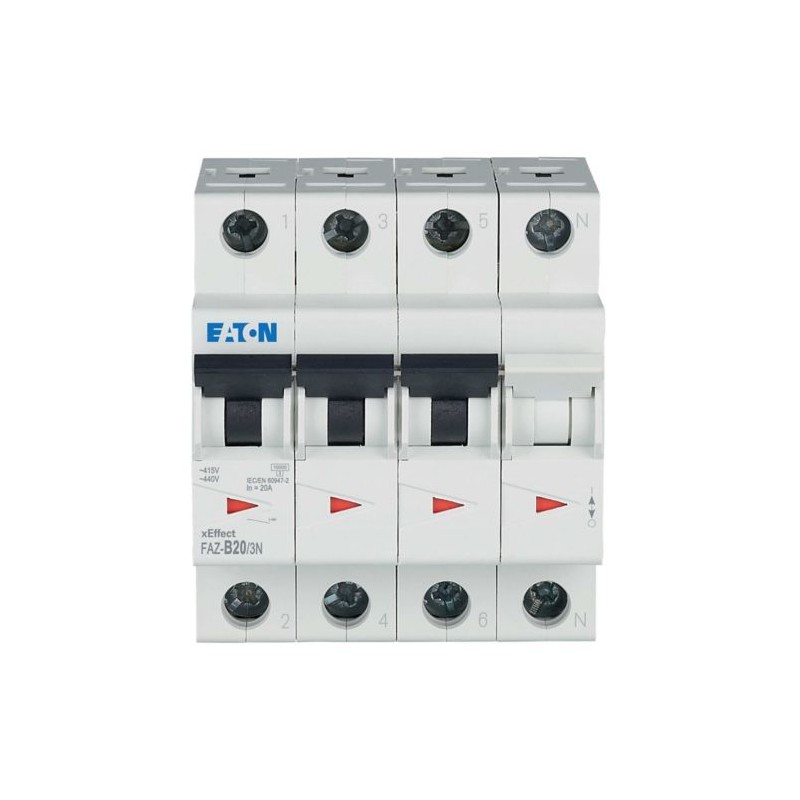 FAZ-B20/3N 278950 EATON ELECTRIC Miniature Circuit Breaker..