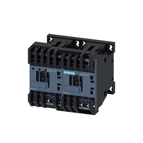3RA2315-8XE30-2BB4 SIEMENS Reversing contactor assembly for 3RA27 AC-3, 3 kW/400 V, 24 V DC 3-pole, Size S00..