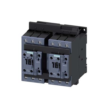 3RA2336-8XE30-1NB3 SIEMENS Contacteur-inverseur pour 3RA27 AC-3, 22 kW/400 V, CA/CC 20-33V 3 pôles, Taille S..