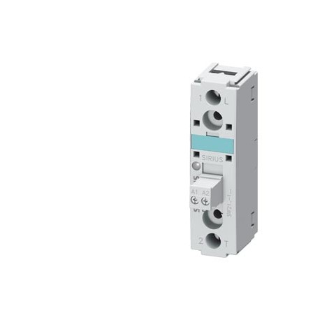 3RF2130-1AA24 SIEMENS Semiconductor relay, 1-phase 3RF2 Overall width 22.5 mm, 30 A 48-460 V / 110-230 V AC ..