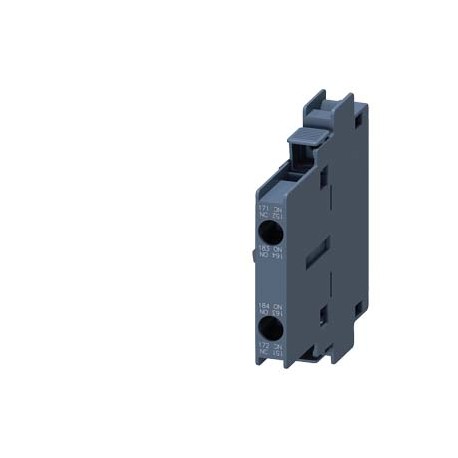 3RH1921-1JA11 SIEMENS second lateral Auxiliary switch, 1 NO, 1 NC, screw terminal, for contactors 3RT1