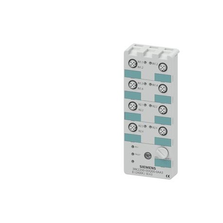 3RK2200-0DQ00-0AA3 SIEMENS AS-i compact module K60 digital A/B slave, 8 DI, IP67 8 x inputs, maximum 200 mA ..