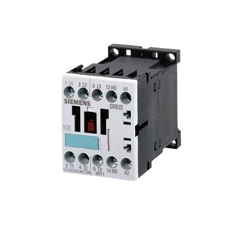3RT1016-1AP01-1AA0 SIEMENS CONTACTOR, AC-3 4 KW / 400 V, 1 NO, AC 230 V, 50/60 Hz, 3-POLE, SIZE S00, connes..