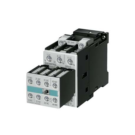 3RT1023-1AP04 SIEMENS CONTACTOR, AC-3 4KW/400V, AC 230V, 50HZ, 3-POLE, SIZE S0, SCREW CONNECTION, WITH 2NO+..