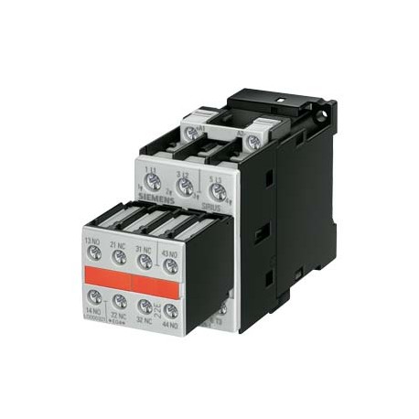 3RT1024-1BB44-3MA0 SIEMENS CONTACTEUR, AC-3, 5,5KW / 400V, 2NO + 2NC, PERMANENTE. JOINTED 24V DC, 3-POLE, T..
