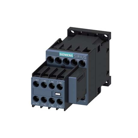 3RT2016-1CN27 SIEMENS Contacteur de puissance, AC-3 : 9 A, 4 kW / 400 V 3 NO + 2 NF, 220 V CA 50 / 60 Hz, 3 ..