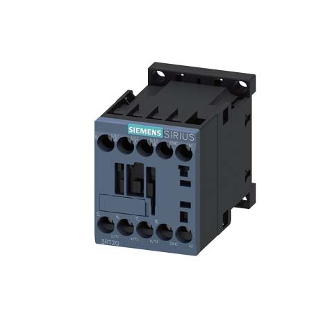 3RT2017-1AT62 SIEMENS Power contactor, AC-3 12 A, 5.5 kW / 400 V 1 NC, 600 V AC, 60 Hz 3-pole, Size S00 scre..