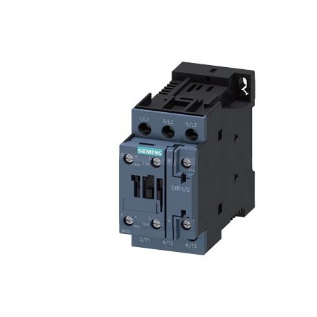 3RT2024-1KB40 SIEMENS power contactor, AC-3 12 A, 5.5 kW / 400 V 1 NO + 1 NC, 24 V DC with integrated varist..