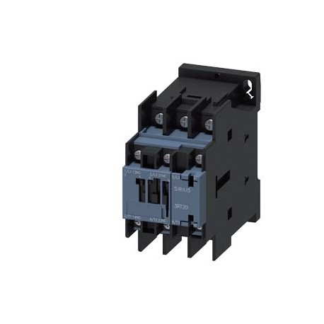 3RT2025-4AR60 SIEMENS power contactor, AC-3 17 A, 7.5 kW / 400 V 1 NO + 1 NC, 400 V AC, 50 Hz, 400-440 V, 60..