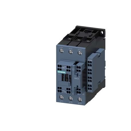 3RT2035-3AF06 SIEMENS power contactor, AC-3 40 A, 18.5 kW / 400 V 2 NO + 2 NC, 110 V AC 50 Hz, 3-pole, Size ..
