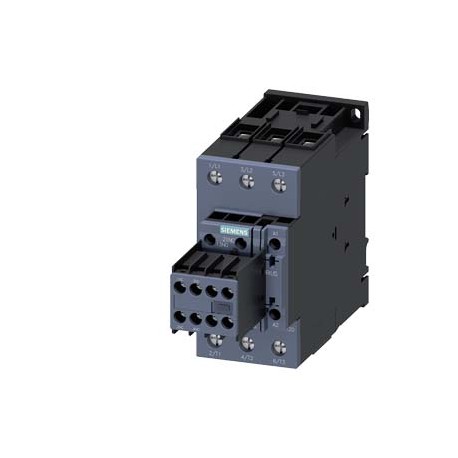 3RT2036-1AV04 SIEMENS contacteur de puissance, AC-3 51 A, 22 kW / 400 V 2 NO + 2 NF, 400 V CA, 50 Hz, 3 pôle..
