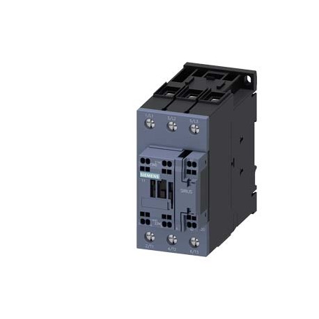 3RT2036-3AF00 SIEMENS contactor de potencia, AC-3 51 A, 22 kW/400 V 1 NA + 1 NC, 110 V AC, 50 Hz tripolar, t..
