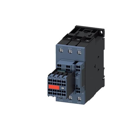 3RT2036-3NB34-3MA0 SIEMENS power contactor, AC-3 51 A, 22 kW / 400 V 2 NO + 2 NC, 20-33 V AC / DC with varis..