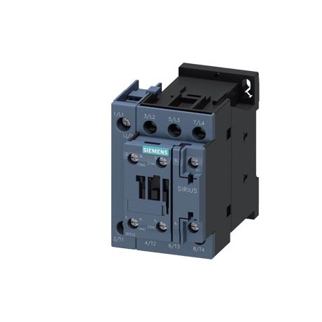 3RT2327-1AH20 SIEMENS Contacteur, 1 CA, 50 A/400 V/40 °C, S0, 4 pôles, 48 V CA, 50/60 Hz, 1 NO +1 NF, borne ..