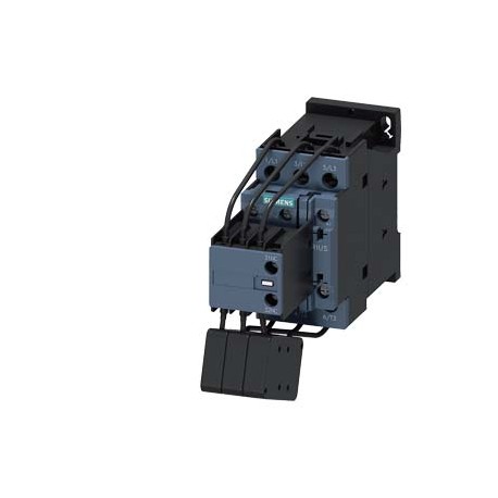 3RT2625-1AF05 SIEMENS Contacteur de condensateur, AC-6b 16,7 kVAr, / 400 V 1 NO + 2 NF, 110 V CA, 50 Hz 3 pô..