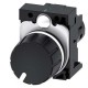 3SU1200-2PS10-1AA0 SIEMENS potenciómetro, compacto, 22 mm, redondo, plástico, negro, 10k Ohm, con soporte, b..