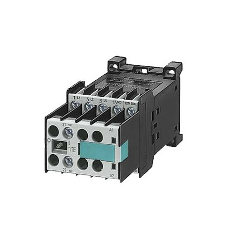 3TF2211-0BB4 SIEMENS CONTACTOR,SIZE 00, 3-POLE AC-3, 4KW/400V,SCREW CONNECTION AUXILIARY CONTACTS 11E(1NO+1..
