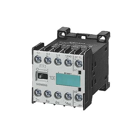 3TF2810-0BB4 SIEMENS CONTACTEUR TAILLE 00, 3-POLE AC-3, 2.2KW / 400V, SCREW TERMINAL CONTACT AUXILIAIRE 10E..