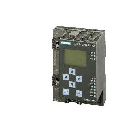6GK1411-2AB10 SIEMENS SIMATIC NET, IE/AS-i Link PN IO Gateway IE/AS-i with master profile M3, M4 according t..