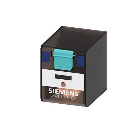 LZX:PT570024 SIEMENS PLUG-IN RELAY, 4 CO CONTACTS, 24V DC, 6A, WIDTH 22.5MM