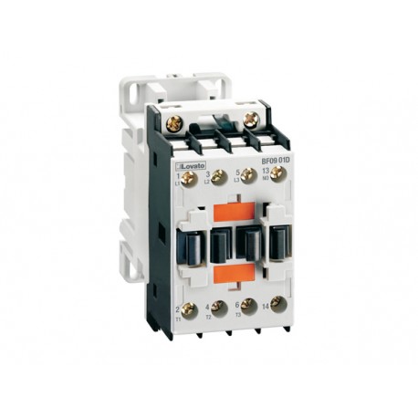 BF1201L048 LOVATO Tripolar CONTATOR, IEC operacional atual IE (AC3) 12A, DC COIL BAIXO CONSUMO, 48VDC, 1NC A..