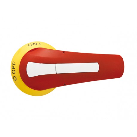 GEX61N LOVATO PORTE ATTELAGE LEVIER, CADENASSABLES. ROUGE / JAUNE TYPE DE ROTATION AVEC VIS DE FIXATION SUR ..