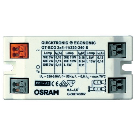 Qt Eco 2x5 11 S Osram Qt Cfl Quicktronic Eco