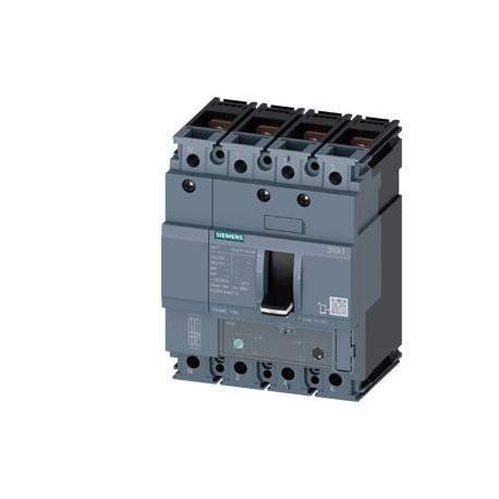 3VA1150-4EF42-0AA0 SIEMENS circuit breaker 3VA1 IEC frame 160 breaking capacity class S Icu 36kA @ 415V 4-po..