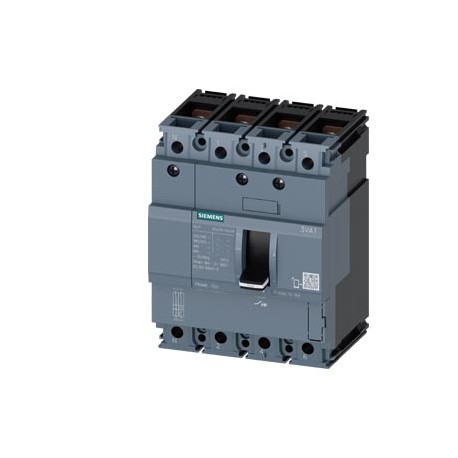 3VA1020-3ED42-0AA0 SIEMENS circuit breaker 3VA1 IEC frame 100 breaking capacity class N Icu 25kA @ 415V 4-po..