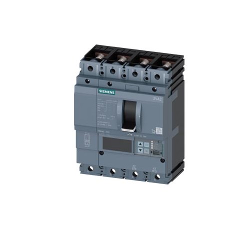 3VA2216-7JQ42-0AA0 SIEMENS circuit breaker 3VA2 IEC frame 250 breaking capacity class C Icu 110kA @ 415V 4-p..