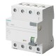 5SV3342-6KK01 SIEMENS interruptor diferencial, 4 polos, Tipo A, con retardo breve, Entrada: 25 A, 30 mA, Un ..