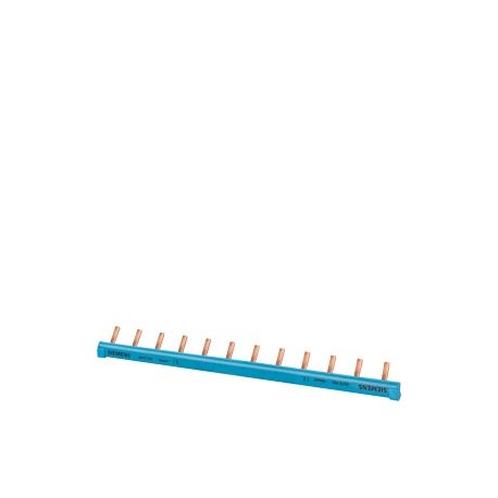5ST3765 SIEMENS Stiftsammelschiene, 1-phasig 10mm2, 56 Stifte, Isolation blau schneidbar, ohne Endkappen