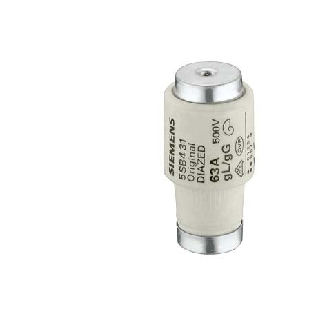 5SB431 SIEMENS DIAZED fuse link 500 V for cable and line protection gG, size DIII, E33, 63A