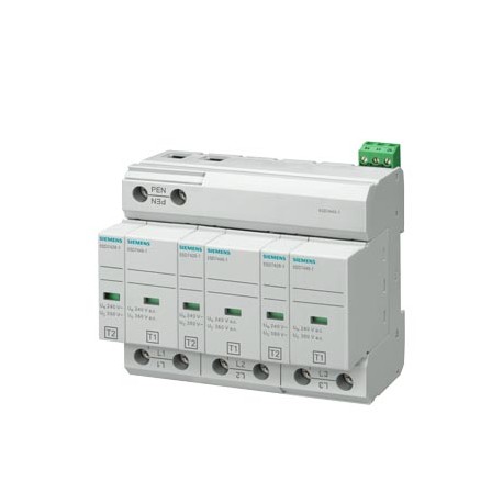 5SD7443-1 SIEMENS Combination arrester type 1+2 Requirement class B+C, UC 350V Pluggable protective modules ..