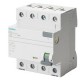 5SV3347-6KK12 SIEMENS interruptor diferencial, 4 polos, Tipo A, Entrada: 80 A, 30 mA, Un AC: 400 V, SIGRES (..