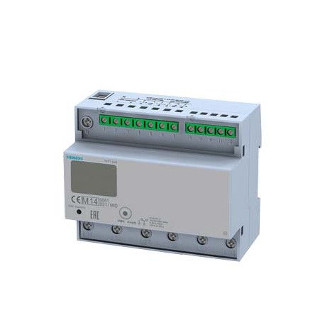 7KT1548 SIEMENS Contatori di energia con display LC, trifase 125A, 2xS0,2 tariffa, collegamento diretto tara..