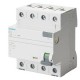 5SV3646-6KL SIEMENS interruptor diferencial, 4 polos, Tipo A, Entrada: 63 A, 300 mA, Un AC: 400 V, N izquier..