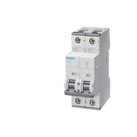 5SY4210-7 SIEMENS Miniature circuit breaker 400 V 10kA, 2-pole, C, 10A, D 70 mm