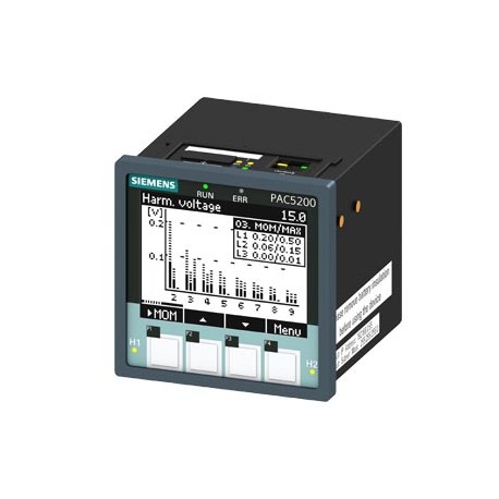 7KM5412-6BA00-1EA2 SIEMENS SENTRON, instrumento de medida y registrador de la calidad de la energía, 7KM PAC..