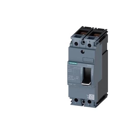 3VA1112-3ED22-0AA0 SIEMENS circuit breaker 3VA1 IEC frame 160 breaking capacity class N Icu 25kA @ 415V 2-po..