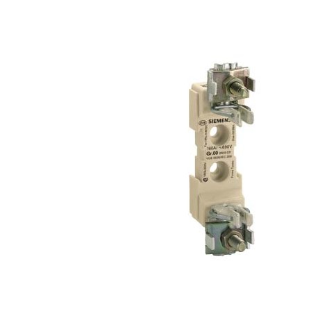 3NH3031 SIEMENS LV HRC fuse base Sz. 00, 1-pole 160 A 690 V (1000 V) Plug-in connection, 2.2-50 mm2