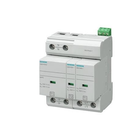 5SD7442-1 SIEMENS Combination arrester type 1+2 Requirement class B+C, UC 350V Pluggable protective modules ..