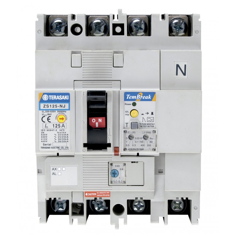 338244 TERASAKI Interruptor electrónico H250-NE AN 4P 160A..