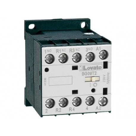 11BG09T2A12060 LOVATO Параметры FOUR-POLE CONTACTOR, AC COIL 60HZ, 120VAC, 2NO AND 2NC