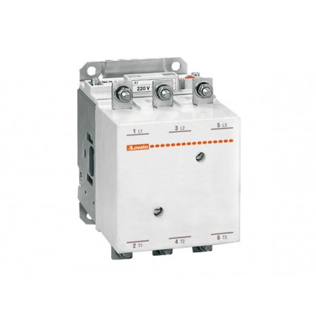 11B115L00380220 LOVATO THREE-POLE CONTACTOR, IEC OPERATING CURRENT IE (AC3) 110A, AC/DC COIL, ALREADY FITTED..